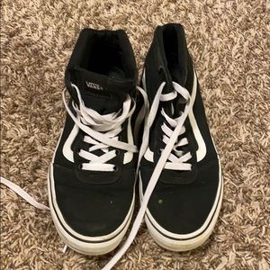 black hightop vans